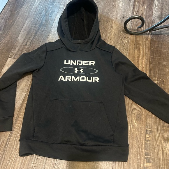 Under Armour Black Sweatshirt with White Logo - Picture 1 of 3
